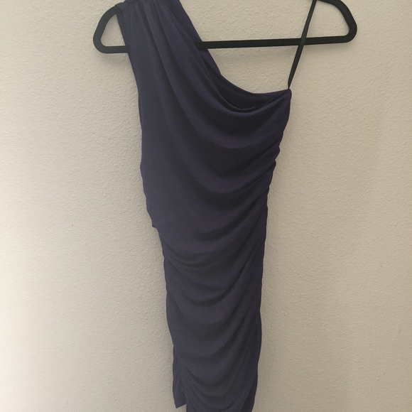 Violet / Purple Ruched Side Sleeveless Dress - Tart Small 💜 Form Fitting - Picture 14 of 14